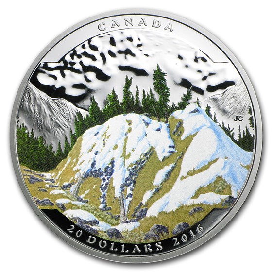 2016 Canada 1 oz Silver $20 Landscape Illusion: Mountain Goat 2016 Canada 1 oz Silver $20 Landscape Illusion: Mountain Goat